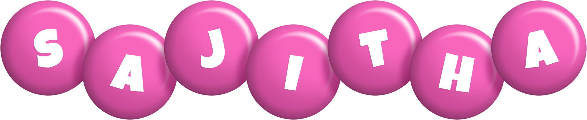 Sajitha candy-pink logo