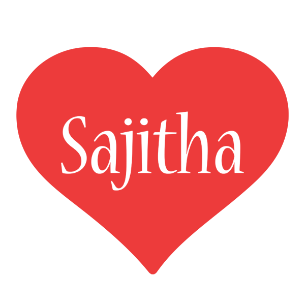 Sajitha love logo