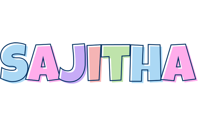 Sajitha pastel logo