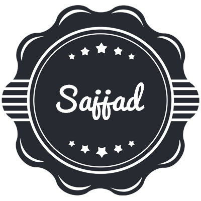 Sajjad badge logo