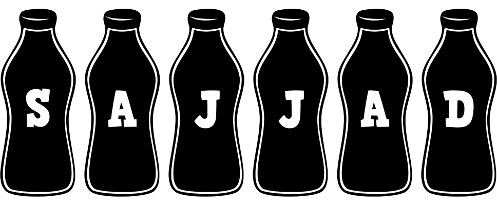 Sajjad bottle logo