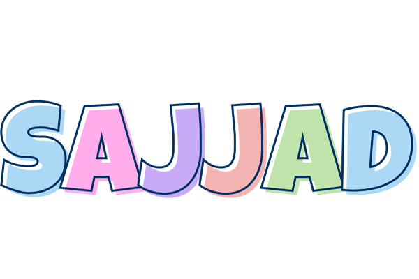 Sajjad pastel logo