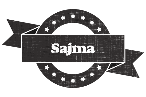 Sajma grunge logo