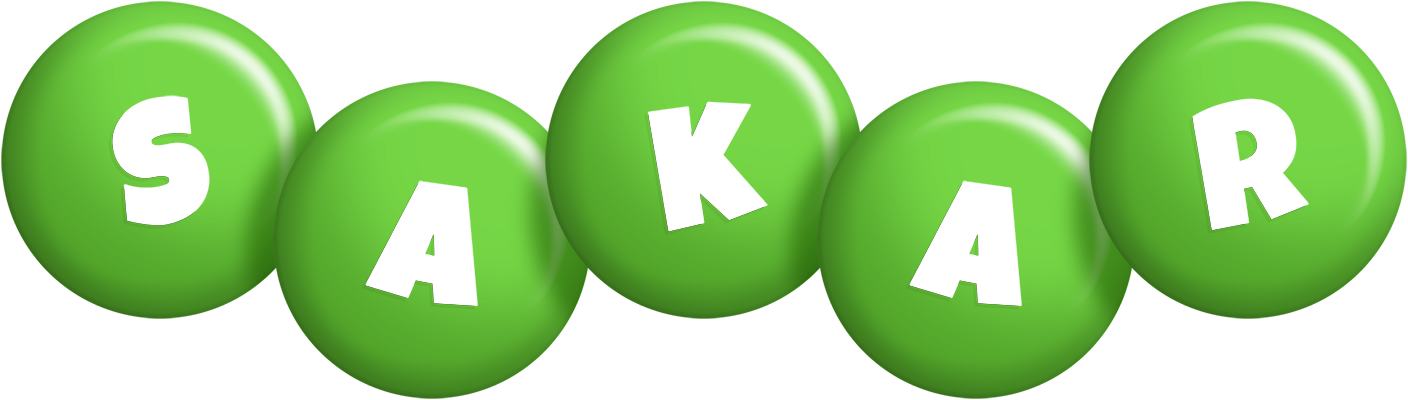 Sakar candy-green logo