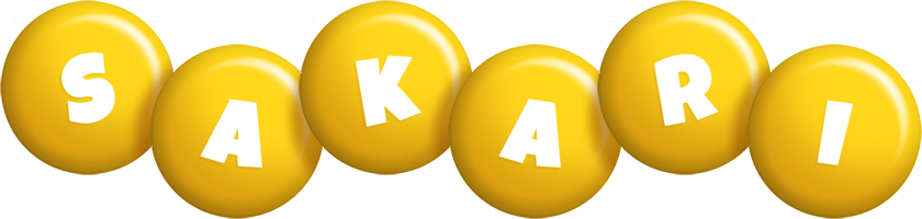 Sakari candy-yellow logo