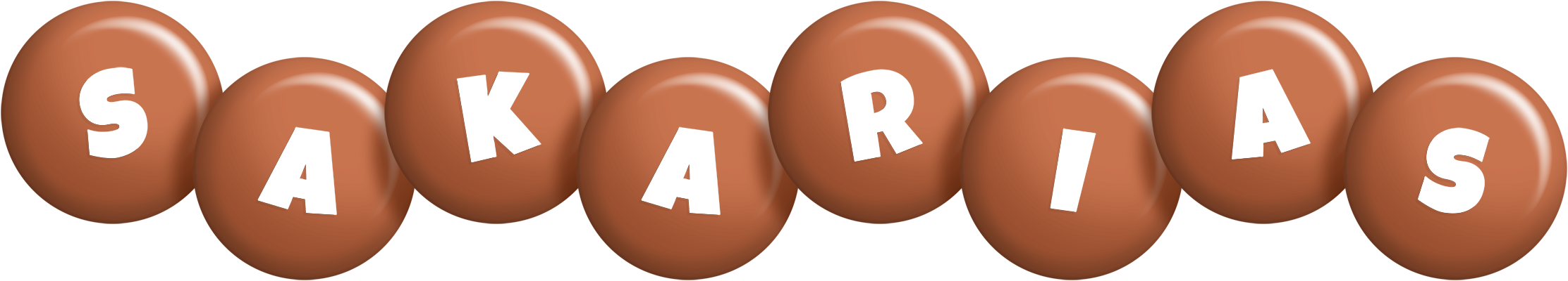 Sakarias candy-brown logo