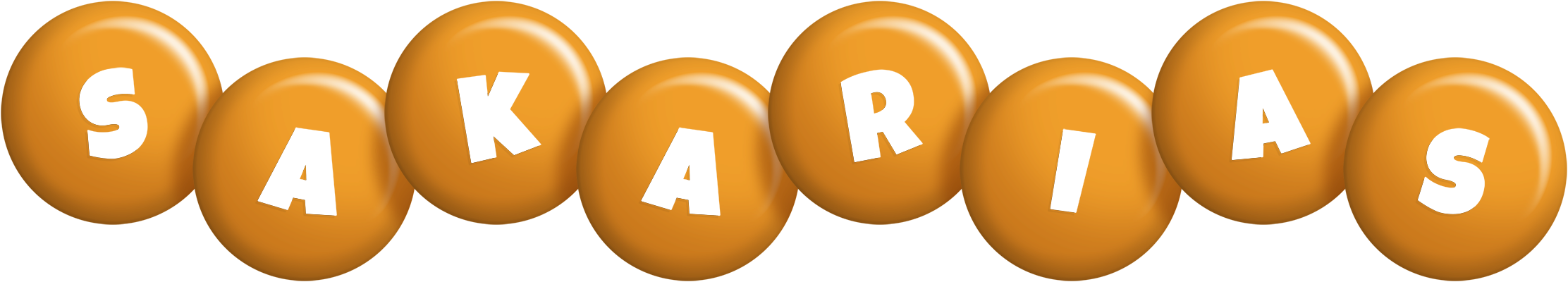 Sakarias candy-orange logo