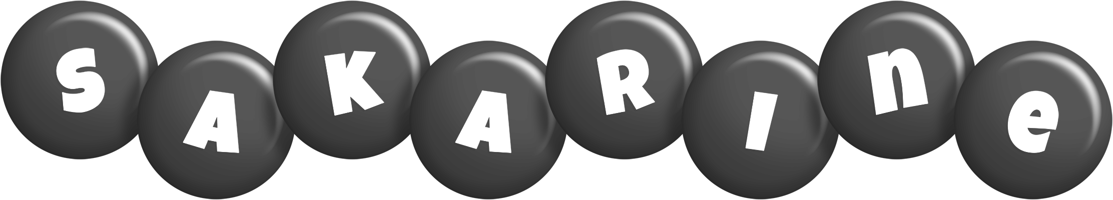 Sakarine candy-black logo
