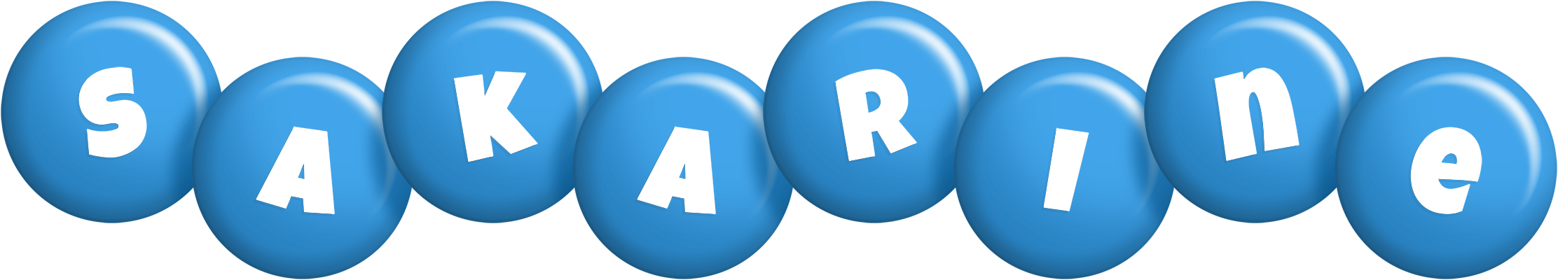 Sakarine candy-blue logo