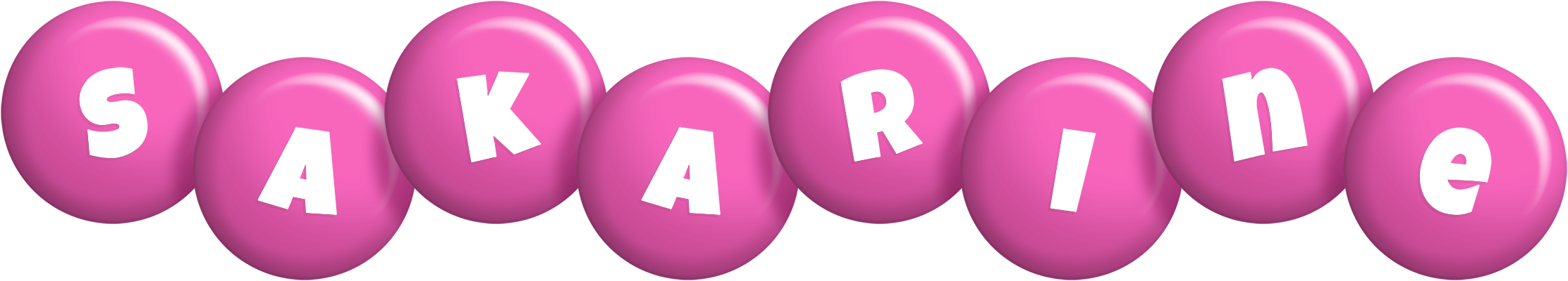 Sakarine candy-pink logo