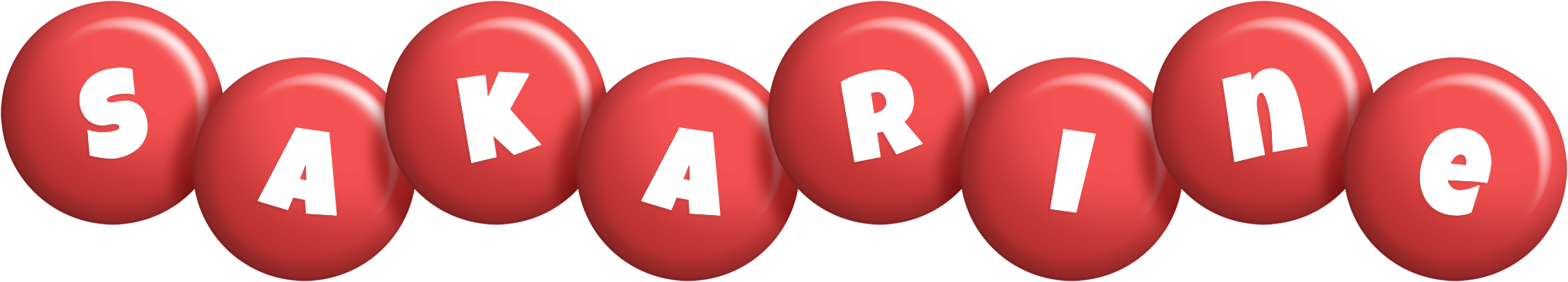 Sakarine candy-red logo