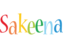 Sakeena birthday logo