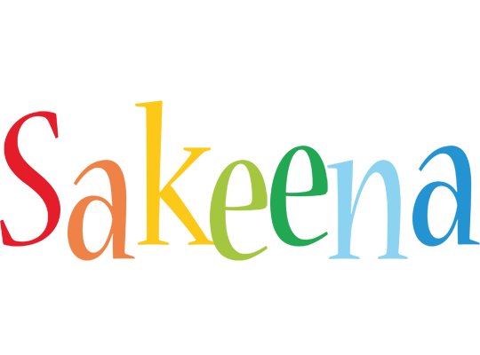 Sakeena birthday logo