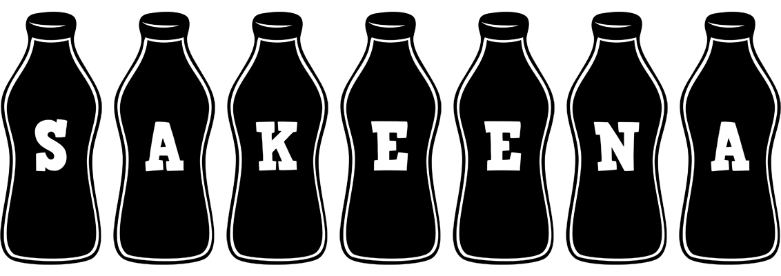 Sakeena bottle logo