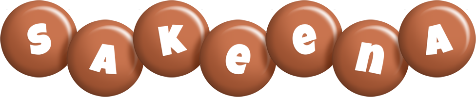 Sakeena candy-brown logo