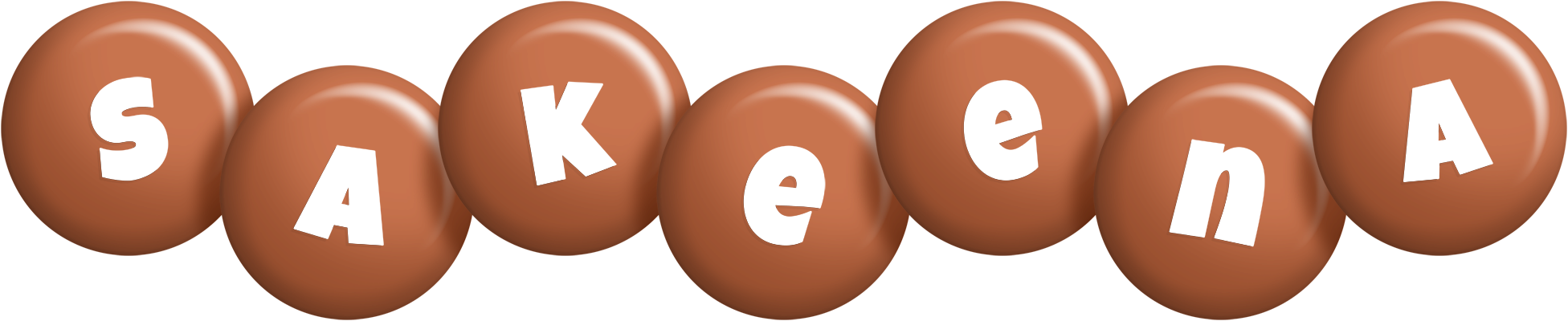 Sakeena candy-brown logo