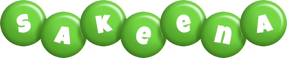 Sakeena candy-green logo