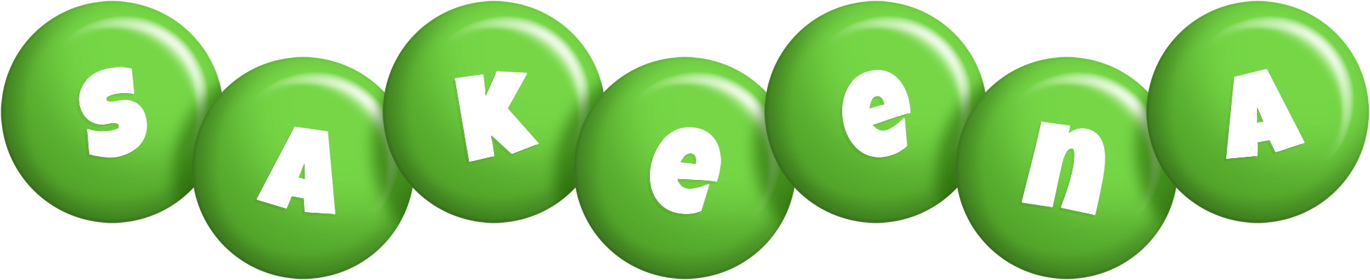 Sakeena candy-green logo