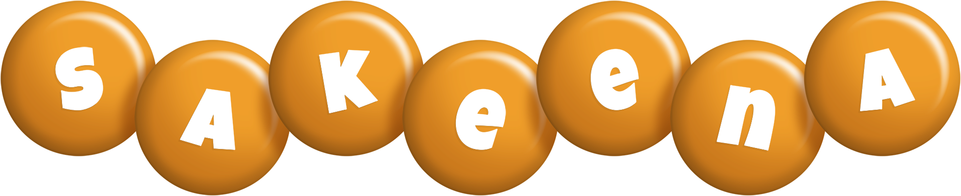 Sakeena candy-orange logo