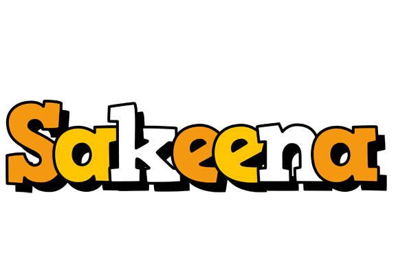 Sakeena cartoon logo