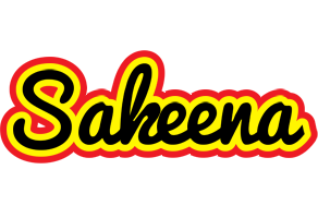 Sakeena flaming logo