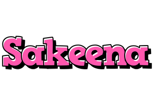 Sakeena girlish logo