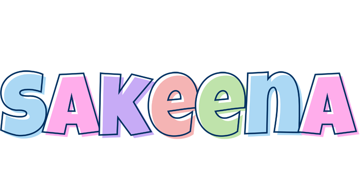 Sakeena pastel logo