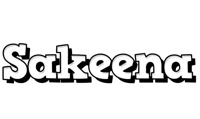 Sakeena snowing logo
