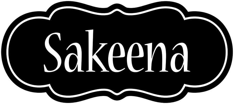 Sakeena welcome logo