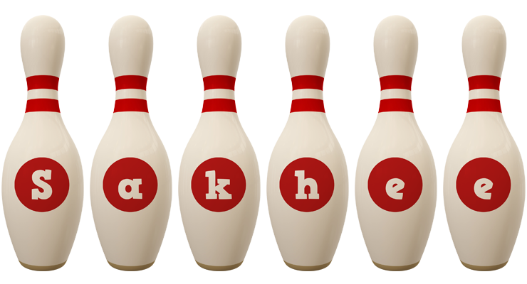 Sakhee bowling-pin logo