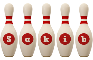 Sakib bowling-pin logo