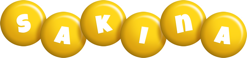Sakina candy-yellow logo
