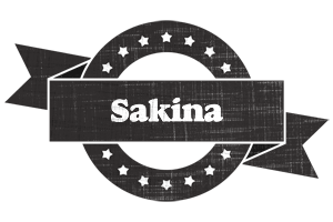 Sakina grunge logo