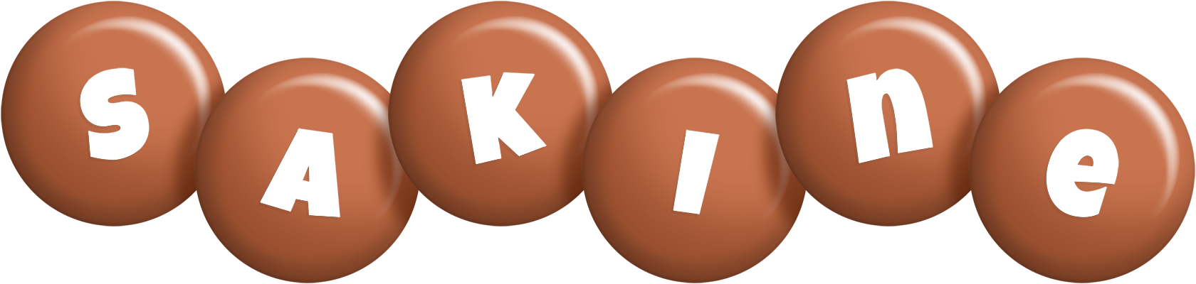 Sakine candy-brown logo
