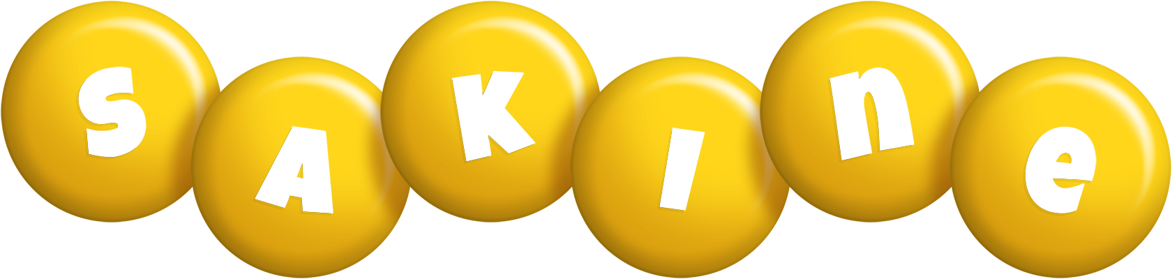 Sakine candy-yellow logo