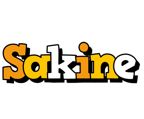 Sakine cartoon logo
