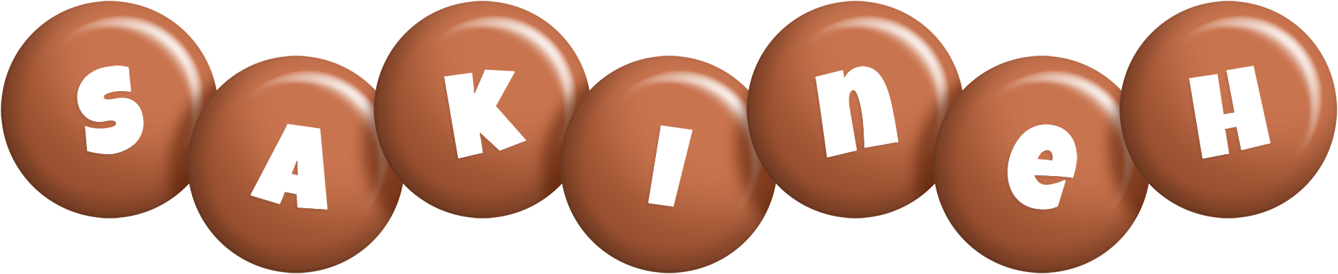 Sakineh candy-brown logo