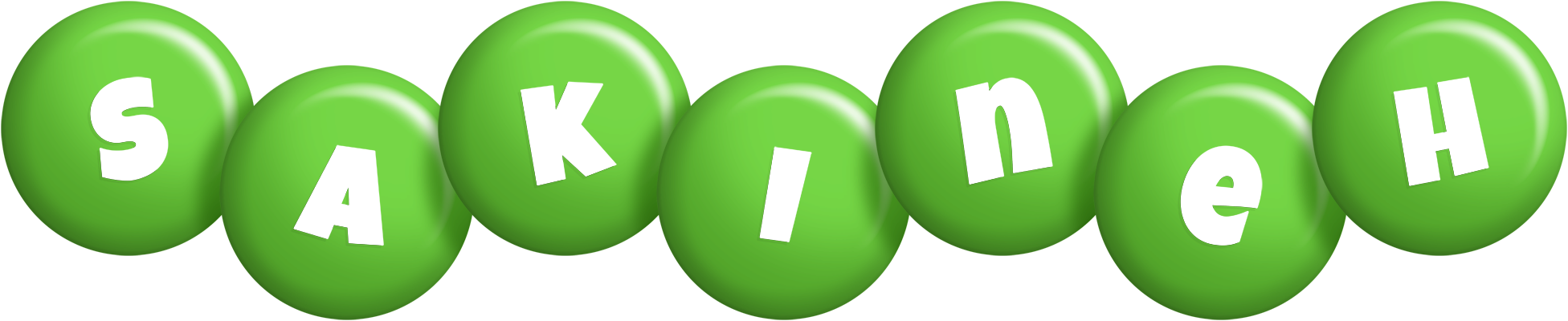 Sakineh candy-green logo