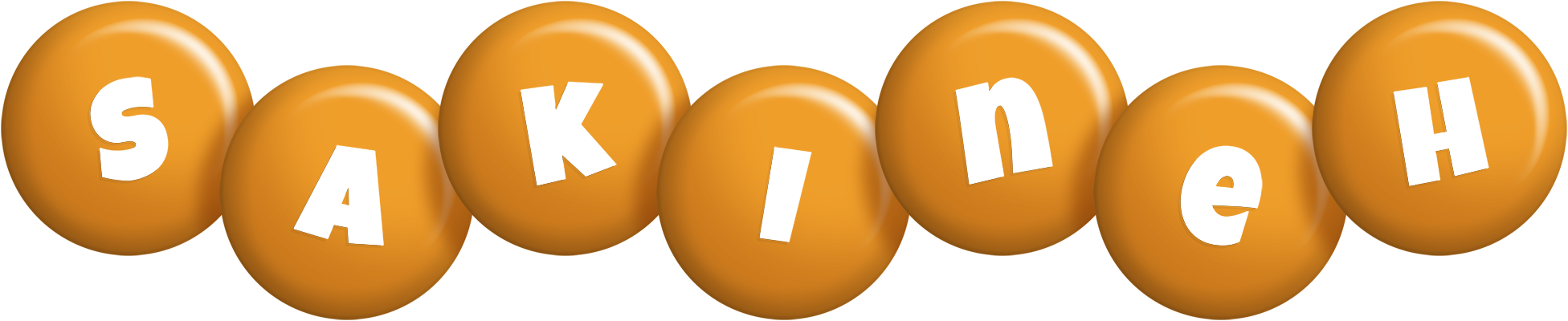 Sakineh candy-orange logo