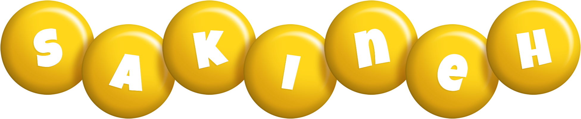 Sakineh candy-yellow logo