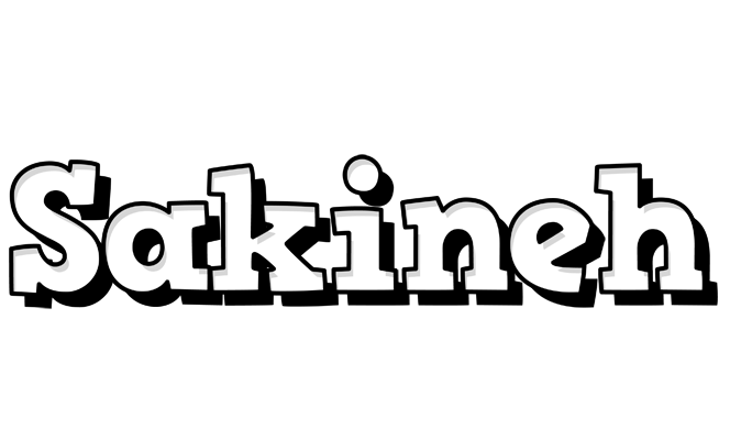 Sakineh snowing logo