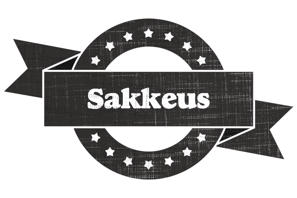 Sakkeus grunge logo