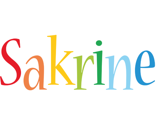 Sakrine birthday logo
