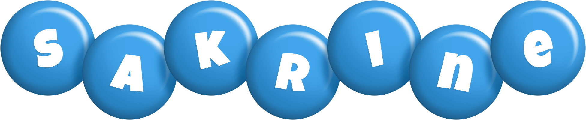 Sakrine candy-blue logo