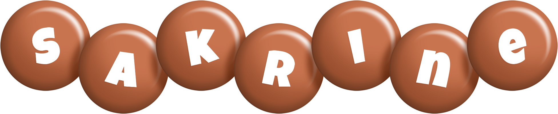 Sakrine candy-brown logo