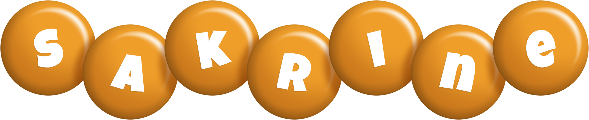 Sakrine candy-orange logo