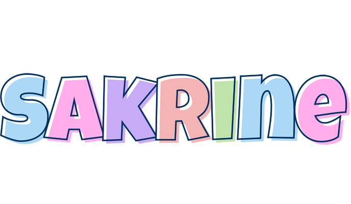 Sakrine pastel logo