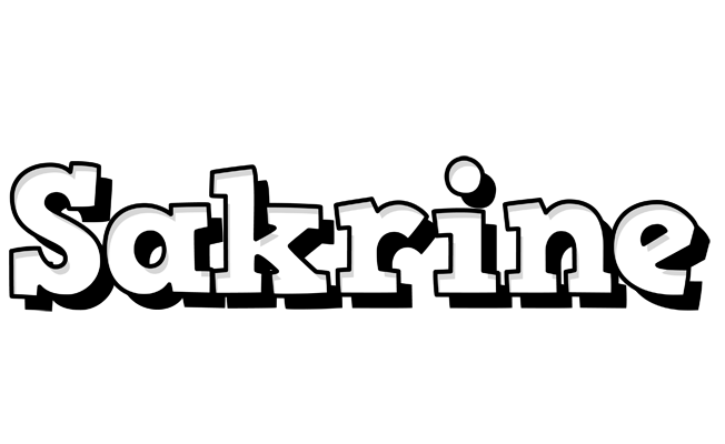 Sakrine snowing logo
