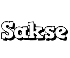 Sakse snowing logo