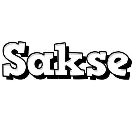 Sakse snowing logo